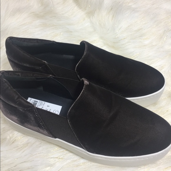 Vince Warren Velvet Slide Platform Sneakers - Picture 5 of 8